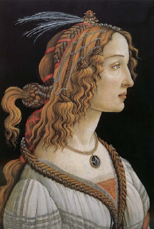 Sandro Botticelli Woman as oil painting image